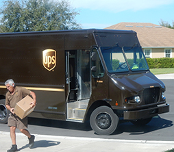 UPS candle shipment arrives
